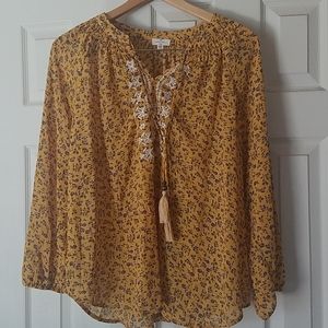 Mason & Belle bobo floral peasant top